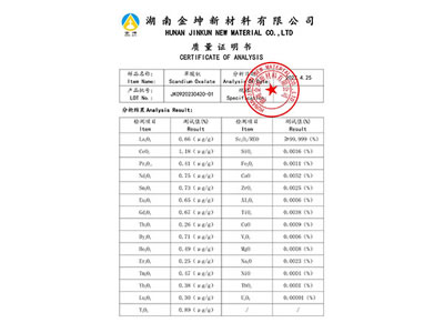 Scandium oxalate4N