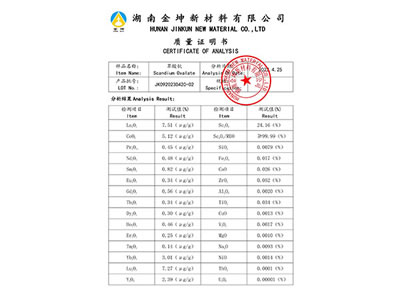 Scandium oxalate3N