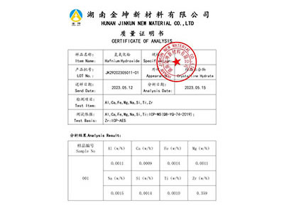 Hafnium hydroxide4N