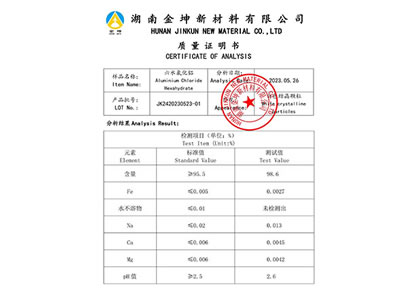 Aluminum chloride hexahydrate